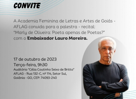 Palestra - recital: 'Marly de Oliveira: Poeta apenas de Poetas?' 