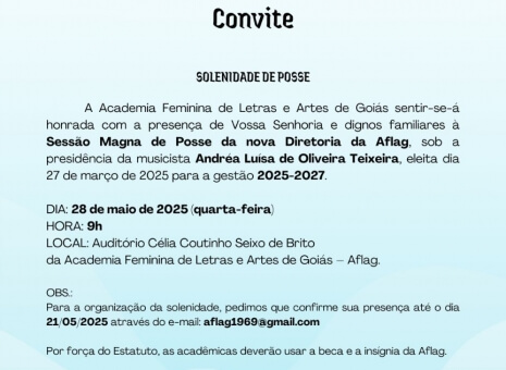 Sessão Magna de Posse da Nova Diretoria - Biênio 2025-2027