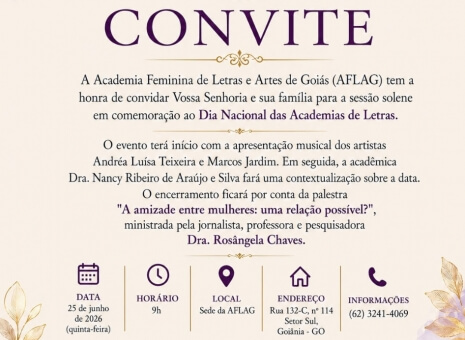 Solenidade em comemoração ao Dia Nacional das Academias de Letras
