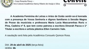 Sessão Magna de Posse de Nova Acadêmica