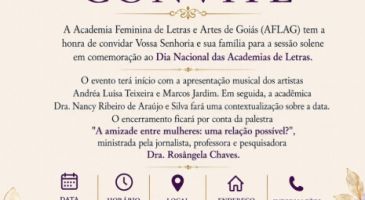 Solenidade em comemoração ao Dia Nacional das Academias de Letras